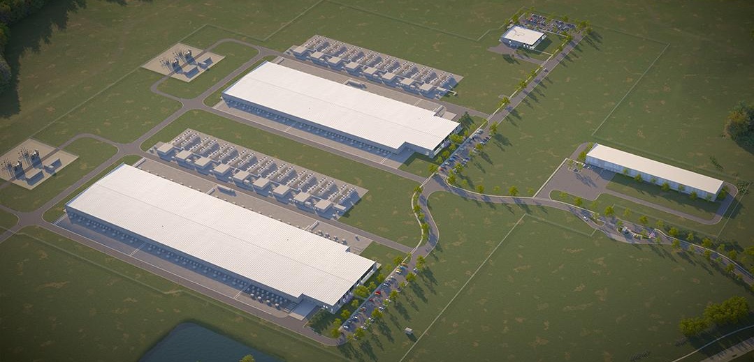 Meta’s hyperscale data center in Jeffersonville, Indiana, under construction by ACS Group.