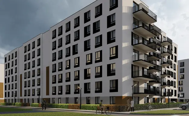 AFI Home Metro Zach&oacute;d on Lazurowa Street in Warsaw (developer: AFI Poland)