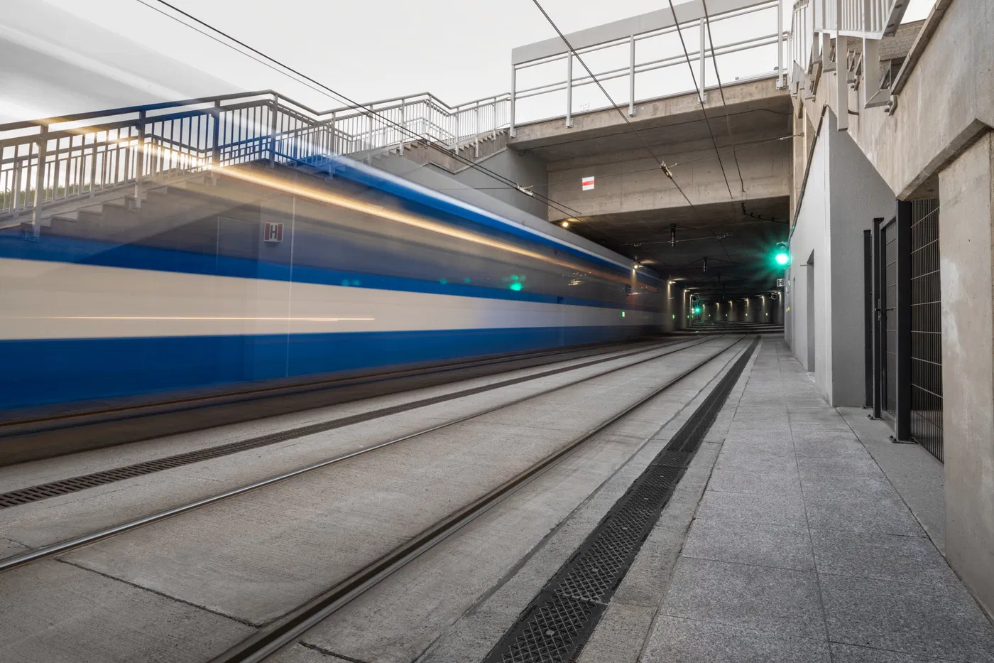Odwodnienia liniowe w tunelu tramwajowym Trasy Łagiewnickiej